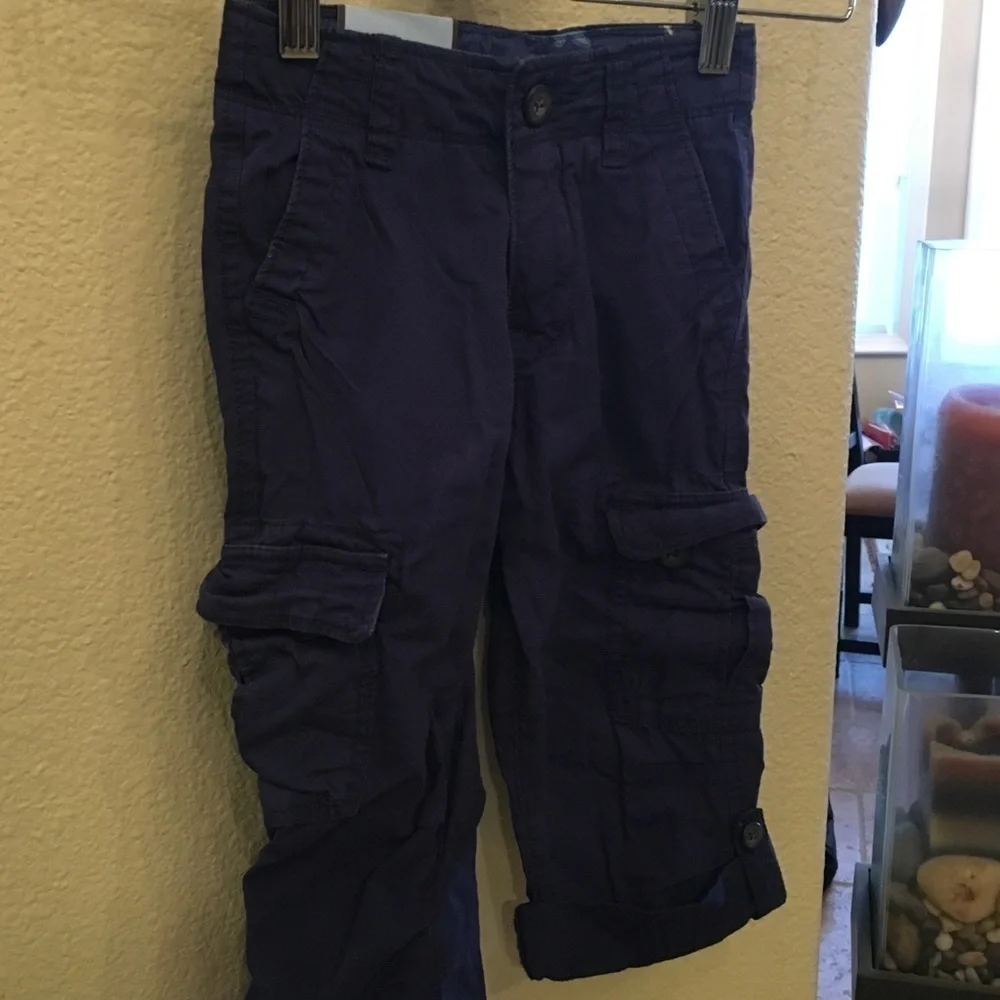 NWT~GAP Boys Toddler Navy Blue Cargo Pants Size 3 Yrs